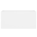 vidaXL Armoire d'évier Blanc 90x38 5x45 cm Bois d'ingénierie