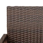 vidaXL Tabourets de bar de jardin lot de 2 marron résine tressée