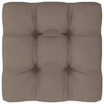 vidaXL Pouf palette de jardin Bois de pin imprégné de gris
