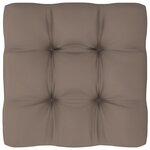 vidaXL Pouf palette de jardin Bois de pin imprégné de gris