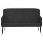 vidaXL Banc Noir 110x76x80 cm Similicuir