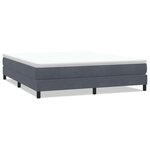 vidaXL Sommier à lattes de lit sans matelas gris foncé 180x220 cm