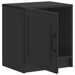 vidaXL Cabinet de chevet 2 Pièces Noir 43 x 34 5 x 47 cm