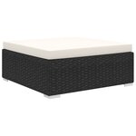 Salon de jardin meuble d'extérieur ensemble de mobilier 10 pièces avec coussins résine tressée noir 02_0015186