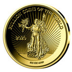Monnaie AMERICAN LIBERTY Bullion Coins of the World 2020 1/500 Oz Or 3000 Francs Chad (PRÉCOMMANDE)