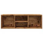 vidaXL Banc de rangement à chaussures vieux bois 105x35x35 cm