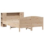vidaXL Lit bibliothèque sans matelas 120x190 cm bois de pin massif