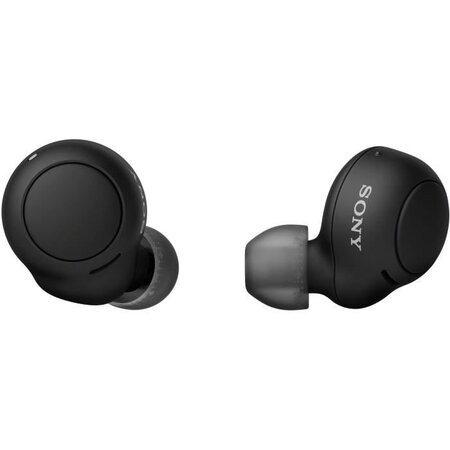 Sony wf-c500 - ecouteurs bluetooth sans fil - 20h autonomie - assistants vocaux - micro intégré appels mains libres - ipx4 - noir