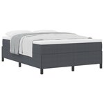 vidaXL Cadre de Lit Gris Foncé 140x200 cm en Tissu Côtelé
