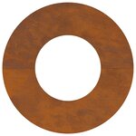 vidaXL Pot en Acier Corten Acier corten Grand Incrustations Décoratives