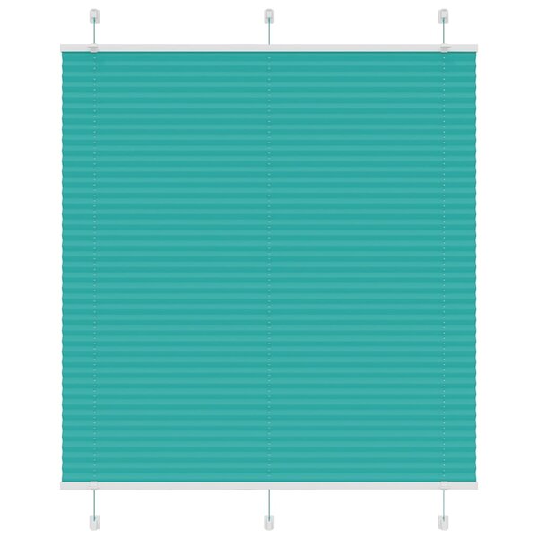 vidaXL Store plissé vert pétrole 115x100cm largeur du tissu 114 4cm