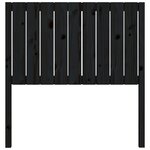 vidaXL Tête de lit Noir 95 5x4x100 cm Bois massif de pin