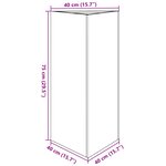 vidaXL Jardinières 2 Pièces triangulaire 40x34 5x70 cm acier inoxydable