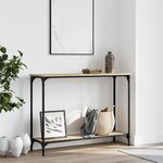 vidaXL Table console chêne sonoma 101x30 5x75 cm bois d'ingénierie
