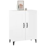 vidaXL Buffet Blanc brillant 69 5x34x90 cm Bois d'ingénierie
