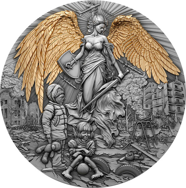 Pièce de monnaie en Argent 2000 Francs g 62.2 (2 oz) Millésime 2023 GUARDIAN ANGEL