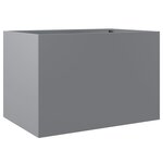 vidaXL Jardinière argenté 62x40x39 cm acier galvanisé