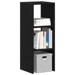 vidaXL Bibliothèque empilable chêne noir 30x30x80 cm bois d'ingénierie