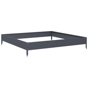 vidaXL Lit surélevé de jardin anthracite 100x100x18 5 cm acier