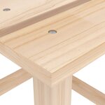 Vidaxl chaise de jardin adirondack avec table bois de sapin massif