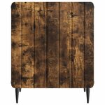 vidaXL Cabinet de chevet Chêne fumé 43 x 34 5 x 52 cm