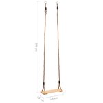 vidaXL Balançoire à planche 200 cm Bois de pin solide