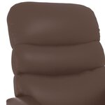 vidaXL Fauteuil inclinable Marron Similicuir