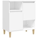 vidaXL Buffet Blanc 60x35x70 cm Bois d'ingénierie