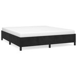 vidaXL Cadre de lit Noir 160x200 cm Velours
