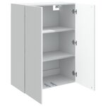 vidaXL Armoire Murale 66 x 34 5 x 90 cm Bois d'ingénierie Blanc
