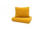 YappyMuslin - Parure de lit 150x200 cm et 50x60 cm - Moutarde