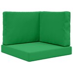 vidaXL Coussin de canapé d'extérieur Polyester Vert 60 x 60 cm