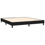 vidaXL Sommier à lattes de lit avec matelas LED Noir 180x200 cm Tissu