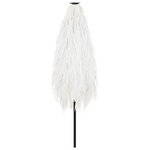 vidaXL Parasol de jardin avec mât en acier blanc 223x223x213 cm