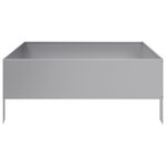 vidaXL Lit surélevé de jardin 100x100x25 cm acier inoxydable