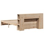 vidaXL Lit bibliothèque sans matelas 150x200 cm bois massif de pin