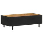 vidaXL Table basse 105x50x35 cm Bois de manguier brut