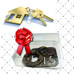 Numéro 2- Numéro adhésif pour boîtes aux lettres- Pierre véritable 50 mm  Albatre