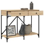 vidaXL Table console chêne sonoma 100x39x78 5 cm bois d'ingénierie