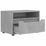 vidaXL Meuble TV VISNES gris béton 60x40x38 cm bois d'ingénierie