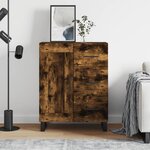 vidaXL Buffet chêne fumé 69 5x34x90 cm bois d'ingénierie