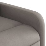 vidaXL Fauteuil de massage inclinable Taupe Tissu