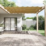 vidaXL Auvent vertical Beige 60x1000 cm Tissu oxford