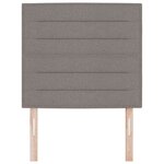 vidaXL Tête de lit LED avec des lumières à LED Taupe 100 cm Polyester