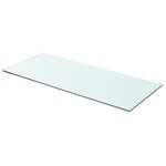 vidaXL Panneaux d'étagère 2 Pièces Verre Transparent 70 x 30 cm