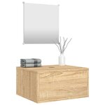 vidaXL Ensemble de meubles salle de bain 2 Pièces chêne bois d'ingénierie