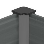 vidaXL Jardinière surélevée Gris 100 x 30 x 36 cm WPC et Aluminium
