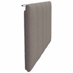 vidaXL Coussin de tête de lit taupe 100 cm tissu