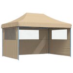 vidaXL Tente de fête 279 x 410 x 315 cm Beige Tissu Oxford