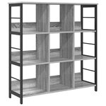 vidaXL Étagère Gris Sonoma 102 x 32 x 104 5 cm Bois d'ingénierie